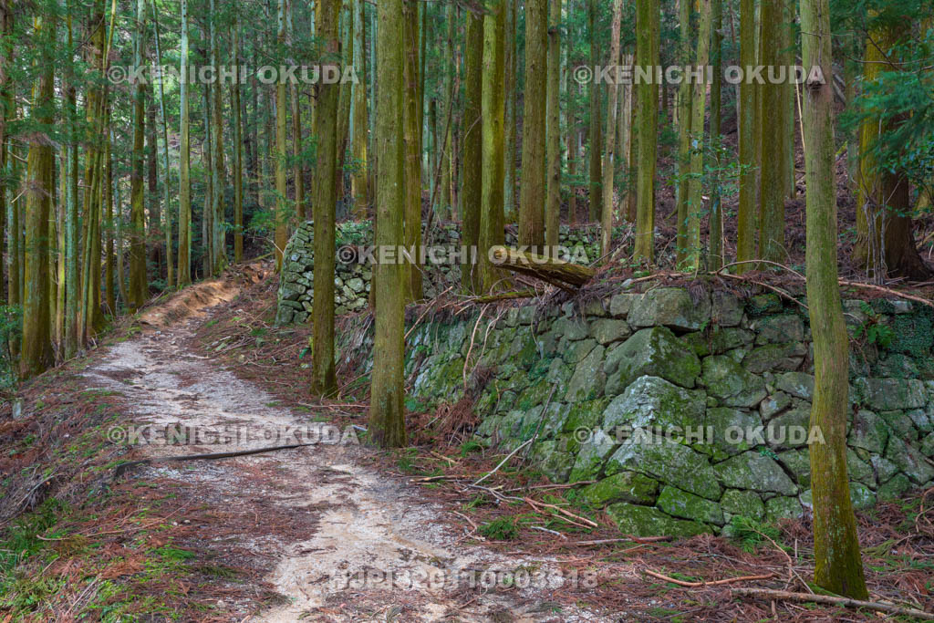 奈良県　高取城跡　壺坂口登城口