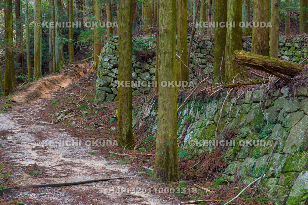 奈良県　高取城跡　壺坂口登城口