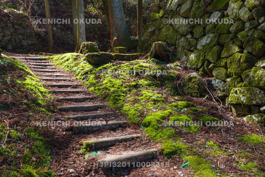 奈良県　高取城跡　壺阪口中門跡