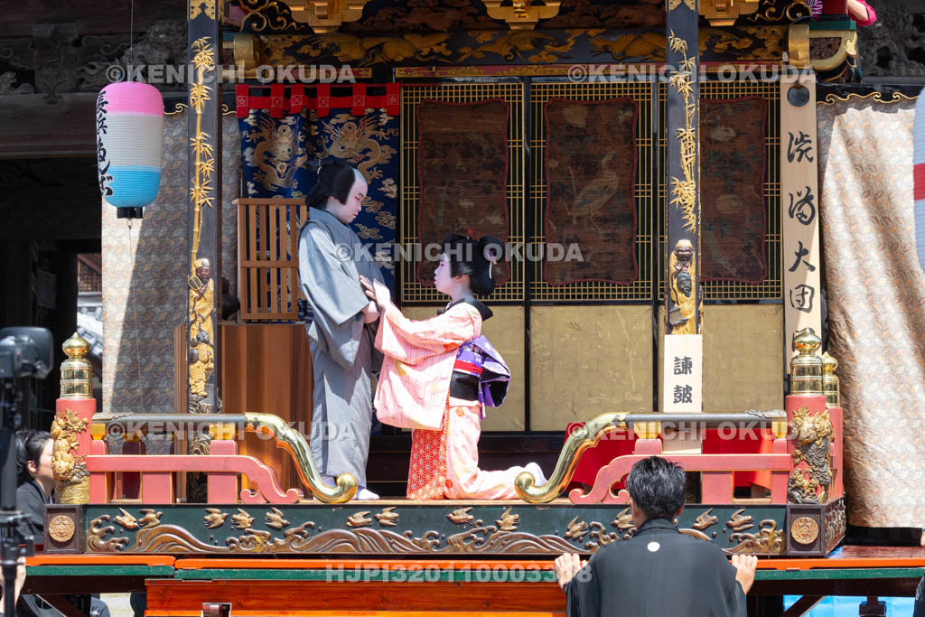 滋賀県　長浜曳山祭　自町狂言　諫皷山（かんこざん）