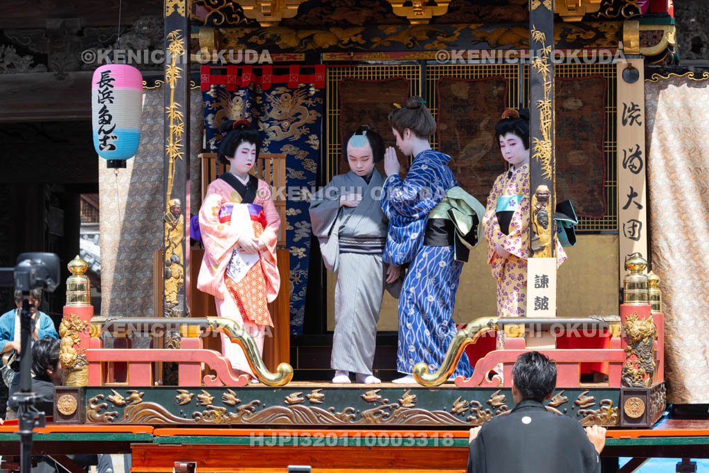 滋賀県　長浜曳山祭　自町狂言　諫皷山（かんこざん）