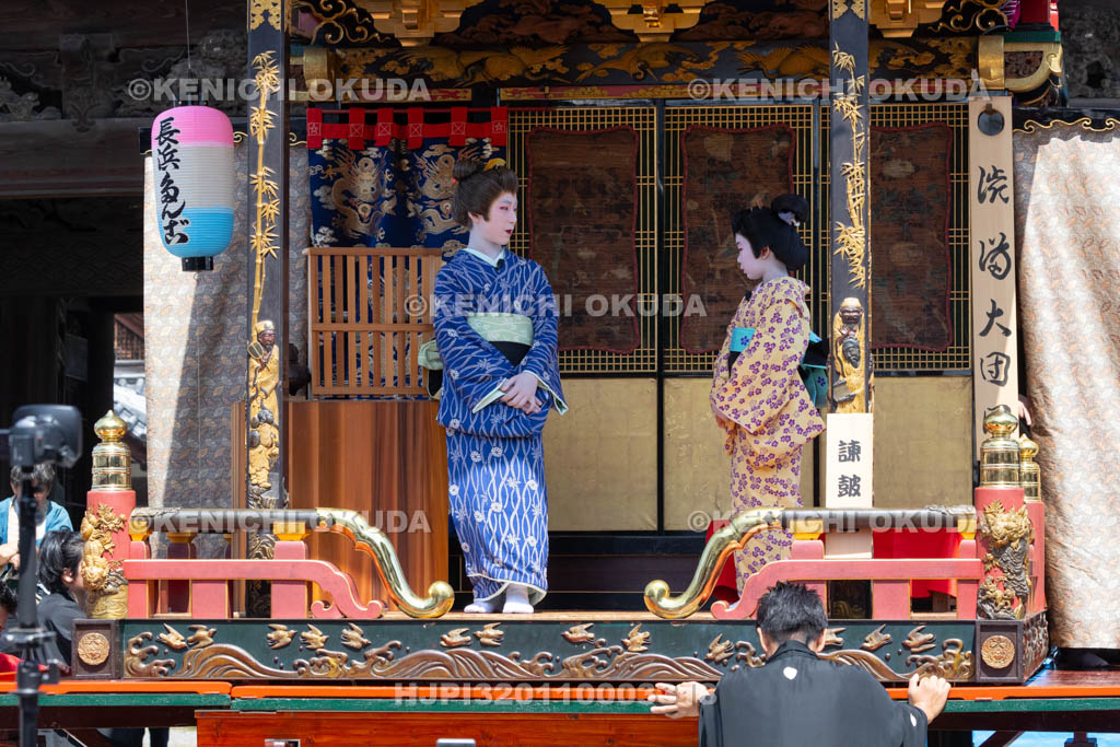 滋賀県　長浜曳山祭　自町狂言　諫皷山（かんこざん）