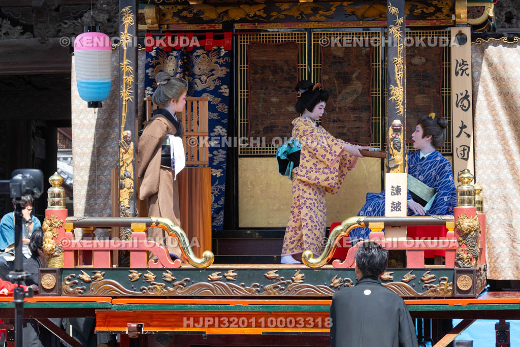 滋賀県　長浜曳山祭　自町狂言　諫皷山（かんこざん）