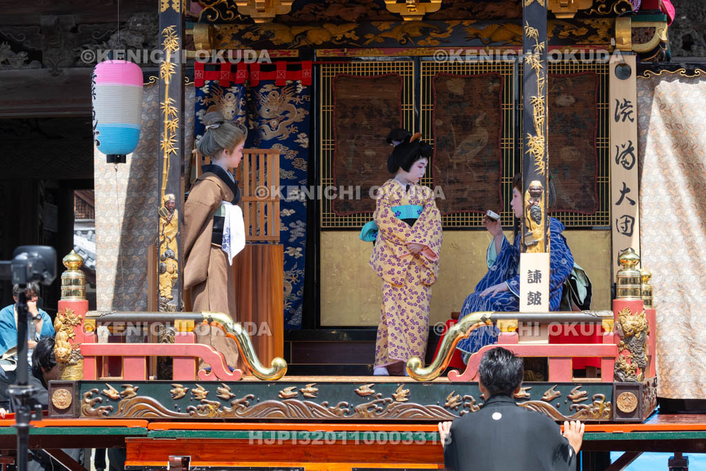 滋賀県　長浜曳山祭　自町狂言　諫皷山（かんこざん）