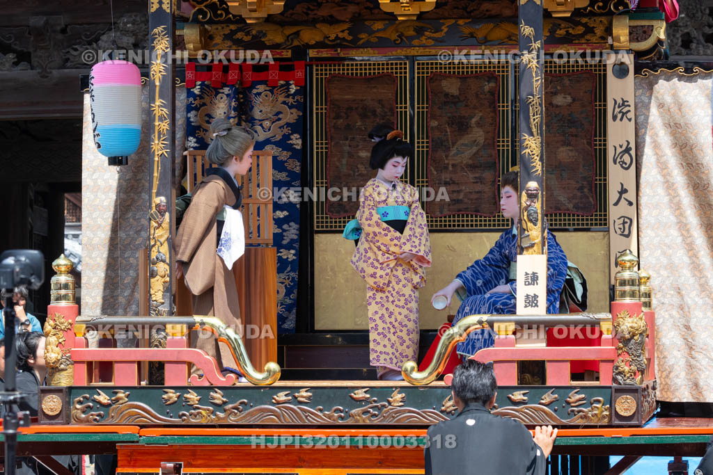 滋賀県　長浜曳山祭　自町狂言　諫皷山（かんこざん）