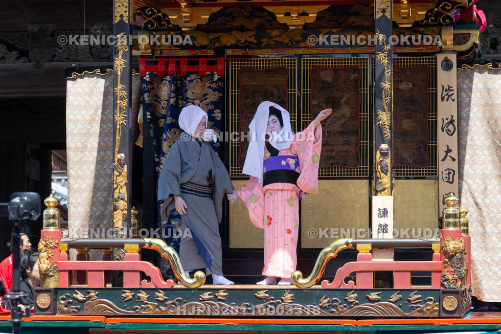 滋賀県　長浜曳山祭　自町狂言　諫皷山（かんこざん）