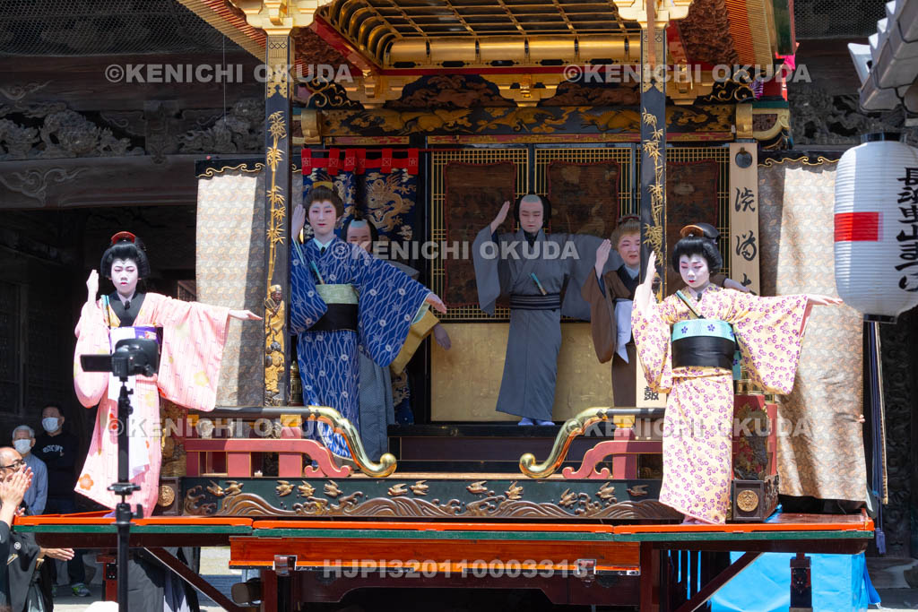 滋賀県　長浜曳山祭　自町狂言　諫皷山（かんこざん）