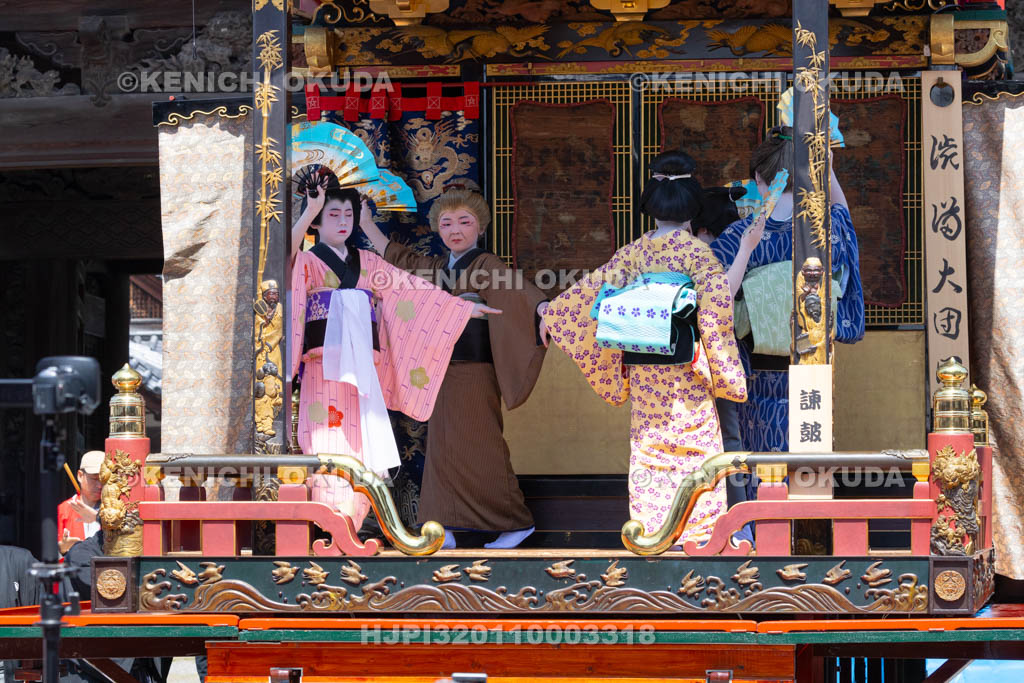 滋賀県　長浜曳山祭　自町狂言　諫皷山（かんこざん）