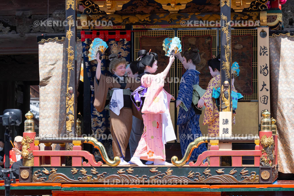 滋賀県　長浜曳山祭　自町狂言　諫皷山（かんこざん）