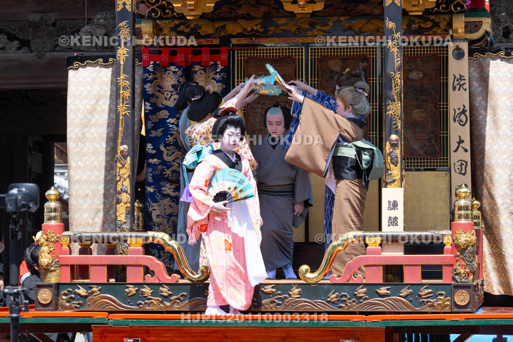 滋賀県　長浜曳山祭　自町狂言　諫皷山（かんこざん）