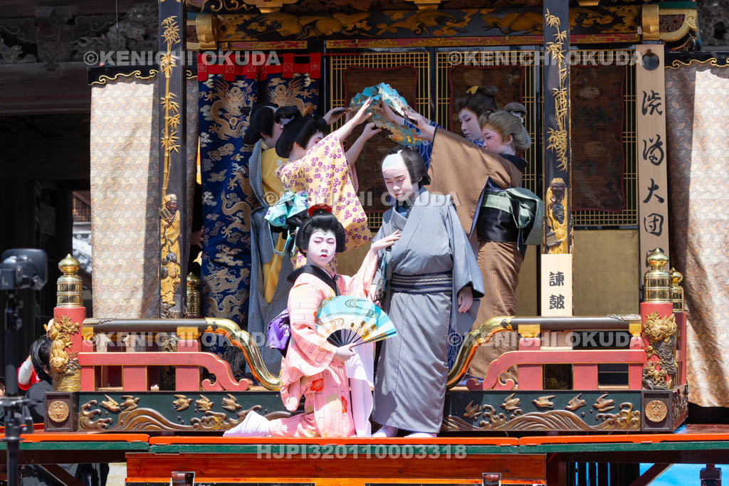 滋賀県　長浜曳山祭　自町狂言　諫皷山（かんこざん）