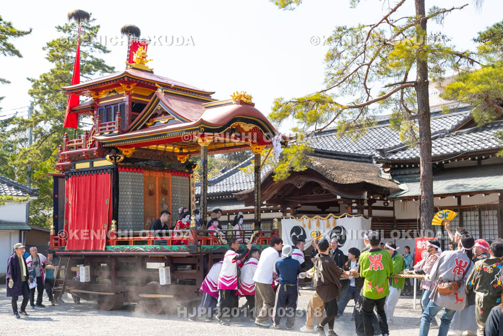 滋賀県　長浜曳山祭　登り山　春日山（かすがざん）