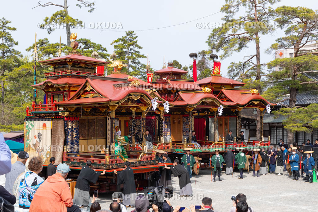 滋賀県　長浜曳山祭　狂言奉納　諫皷山（かんこざん）　三番叟