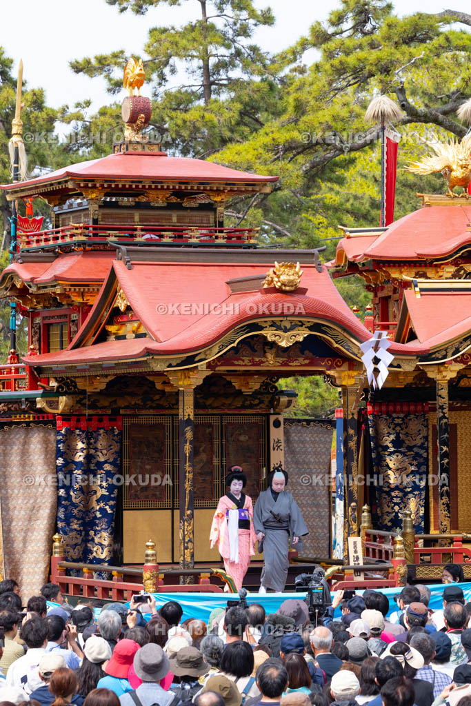 滋賀県　長浜曳山祭　狂言奉納　諫皷山（かんこざん）
