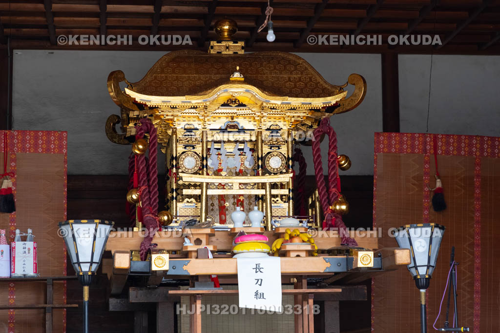 滋賀県　長浜曳山祭　御旅所の神輿