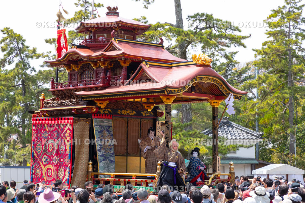 滋賀県　長浜曳山祭　狂言奉納　月宮殿（げっきゅうでん）