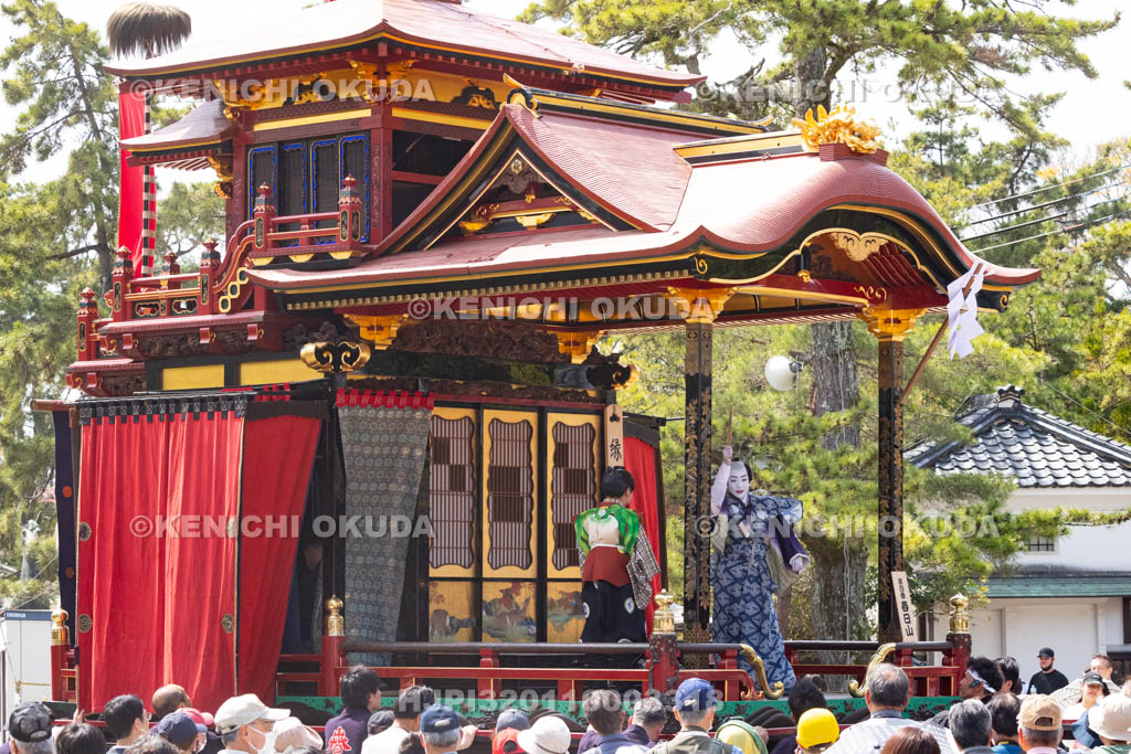 滋賀県　長浜曳山祭　狂言奉納　春日山（かすがざん）