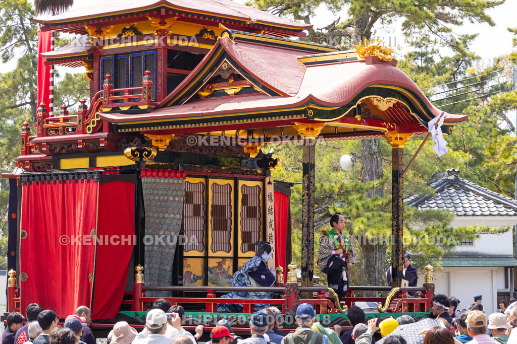 滋賀県　長浜曳山祭　狂言奉納　春日山（かすがざん）