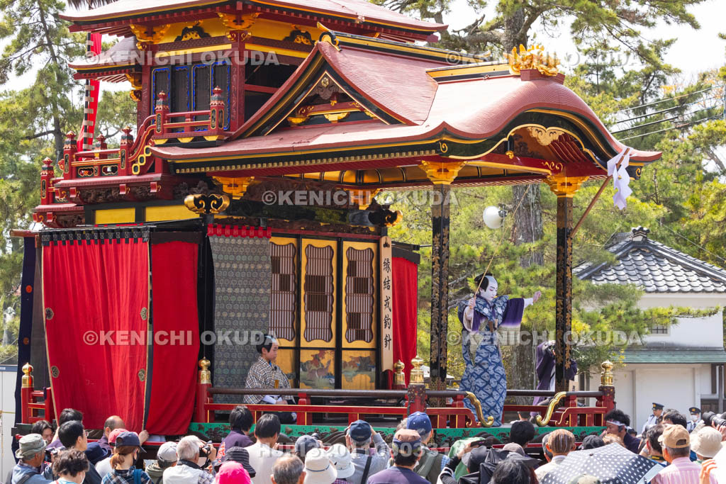 滋賀県　長浜曳山祭　狂言奉納　春日山（かすがざん）