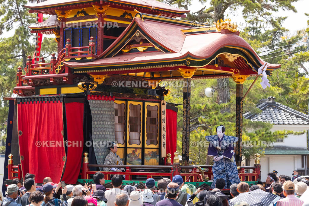 滋賀県　長浜曳山祭　狂言奉納　春日山（かすがざん）