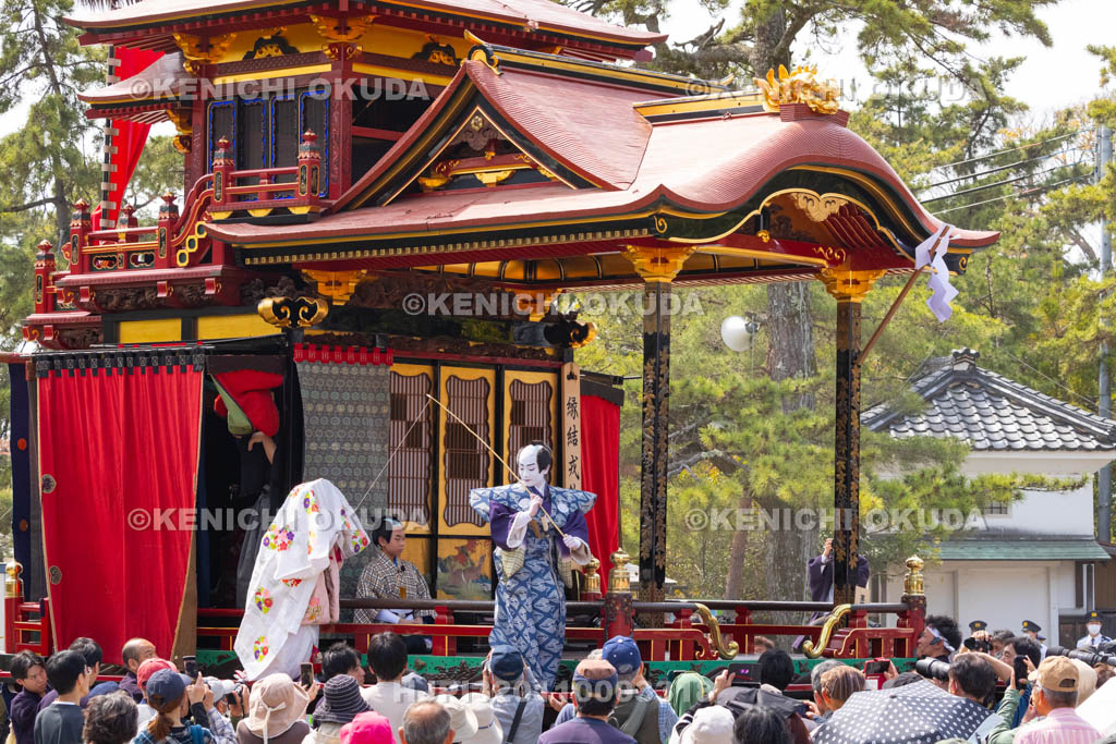 滋賀県　長浜曳山祭　狂言奉納　春日山（かすがざん）