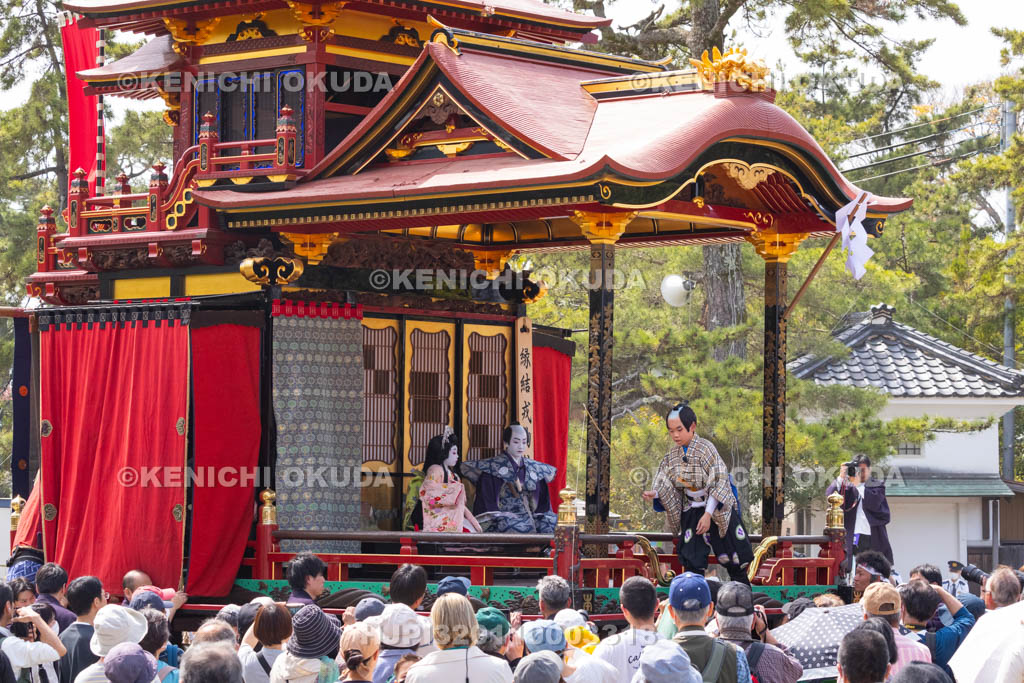 滋賀県　長浜曳山祭　狂言奉納　春日山（かすがざん）