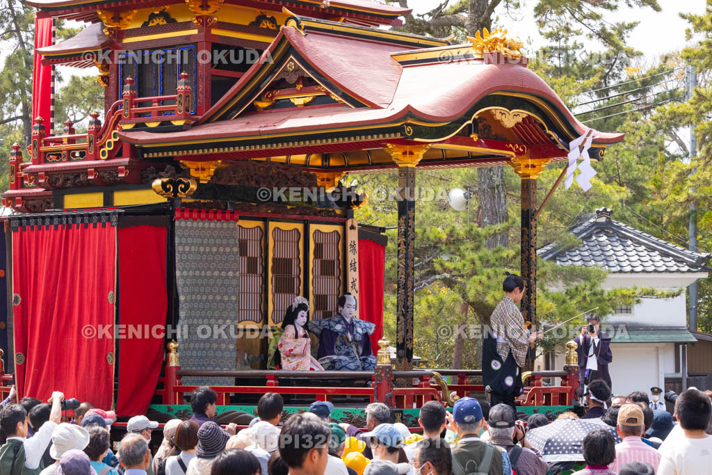 滋賀県　長浜曳山祭　狂言奉納　春日山（かすがざん）