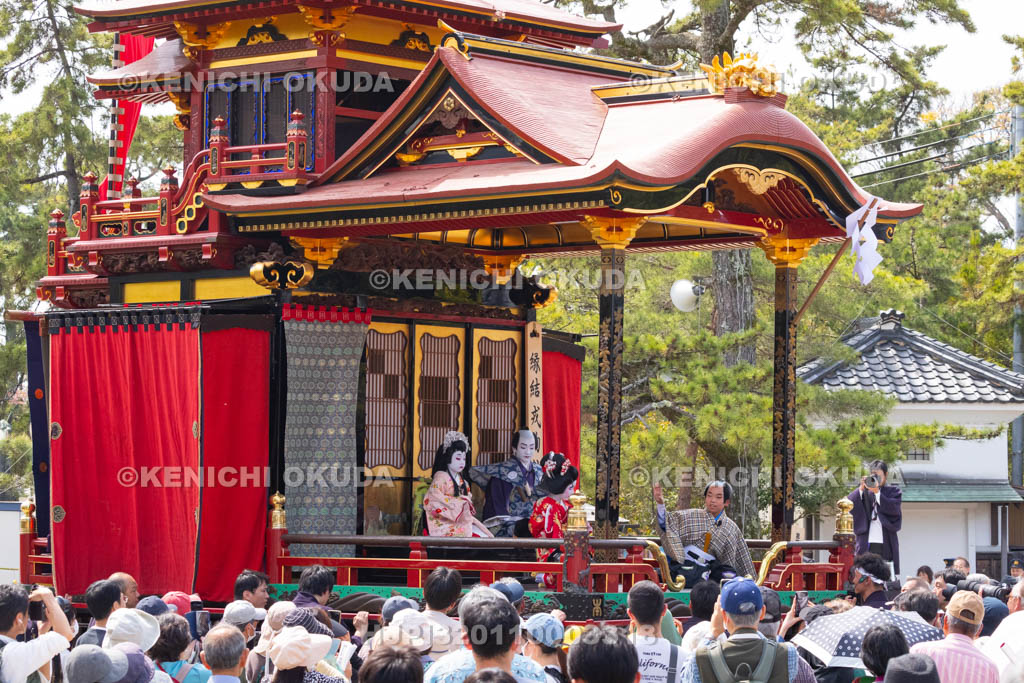 滋賀県　長浜曳山祭　狂言奉納　春日山（かすがざん）