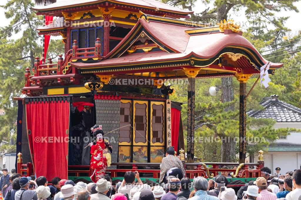 滋賀県　長浜曳山祭　狂言奉納　春日山（かすがざん）