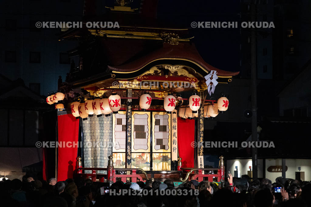 滋賀県　長浜曳山祭　御旅所の曳山　春日山（かすがざん）