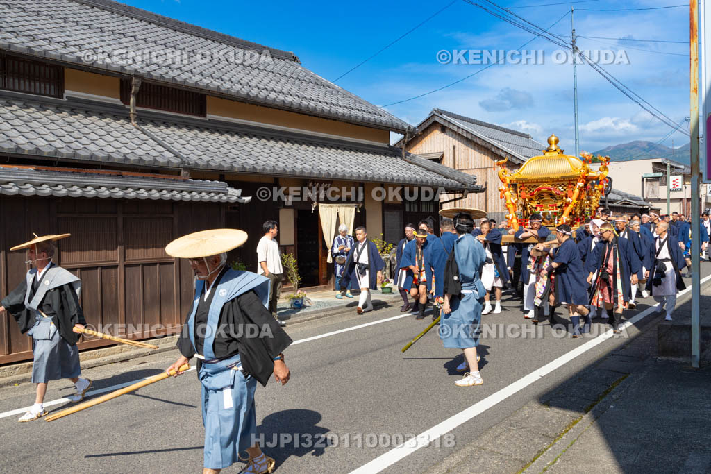 滋賀県　日野祭　宵祭（西之宮祭）　神輿渡御