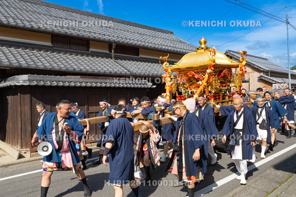 滋賀県　日野祭　宵祭（西之宮祭）　神輿渡御