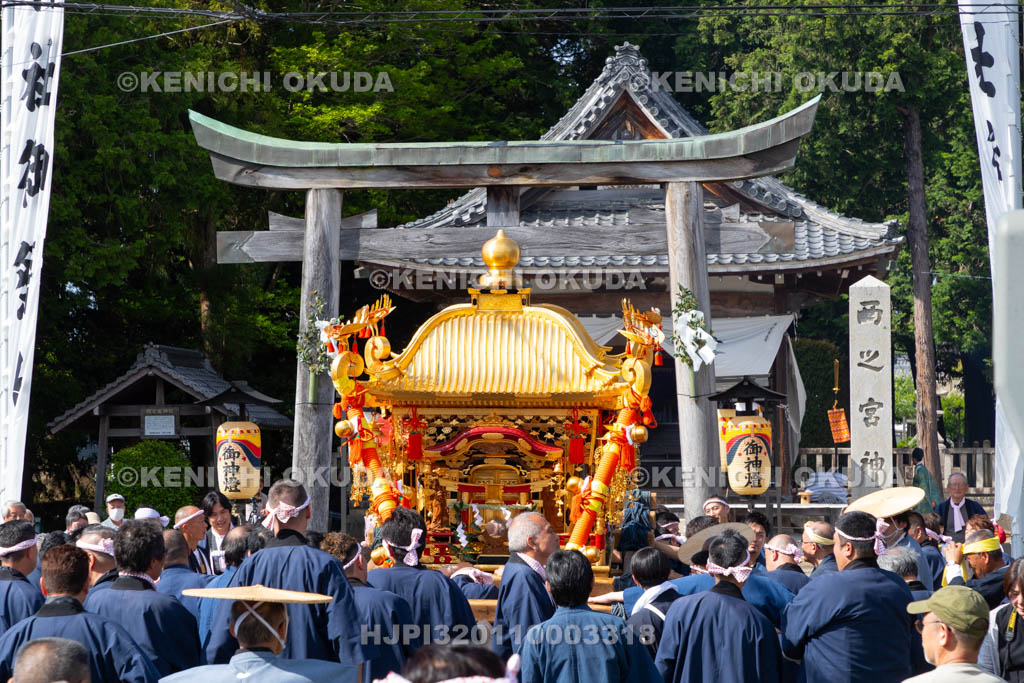 滋賀県　日野祭　宵祭（西之宮祭）　西之宮　宮入