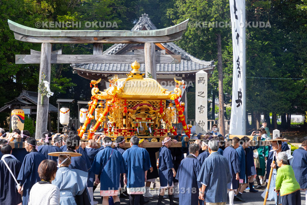 滋賀県　日野祭　宵祭（西之宮祭）　西之宮　宮入