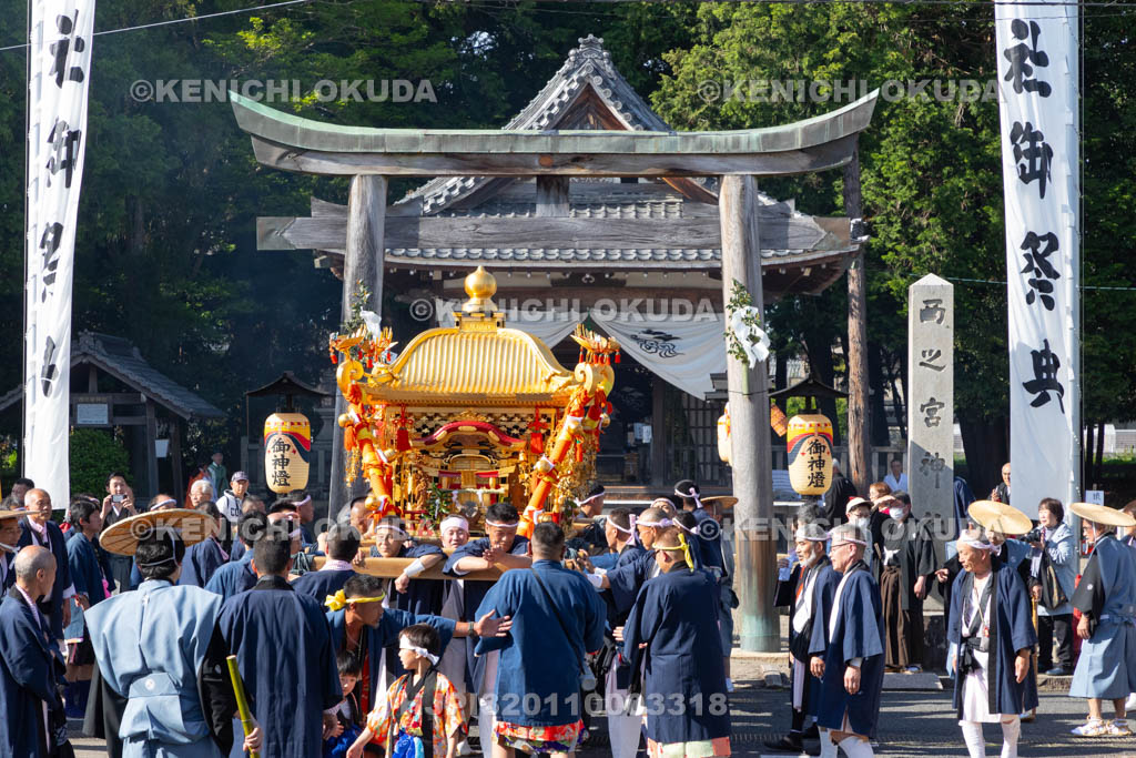 滋賀県　日野祭　宵祭（西之宮祭）　西之宮　宮入