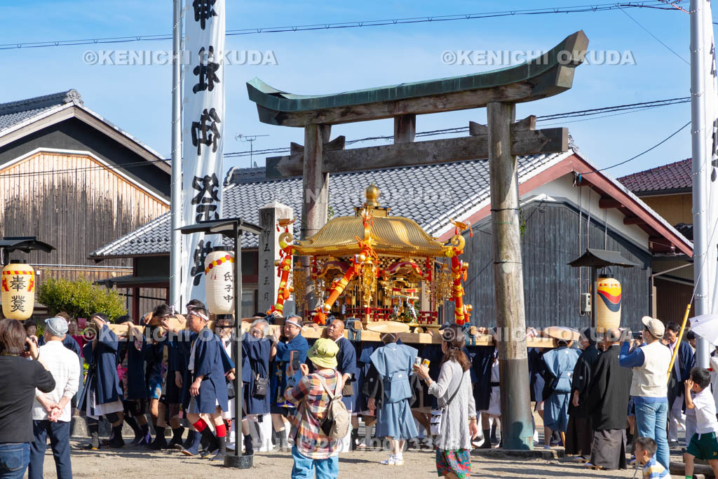 滋賀県　日野祭　宵祭（西之宮祭）　西之宮　宮入