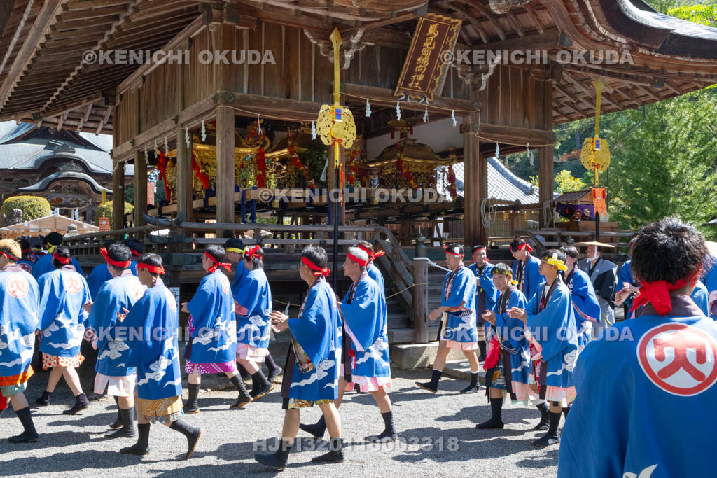 滋賀県　日野祭　本祭　神輿駕丁宮入