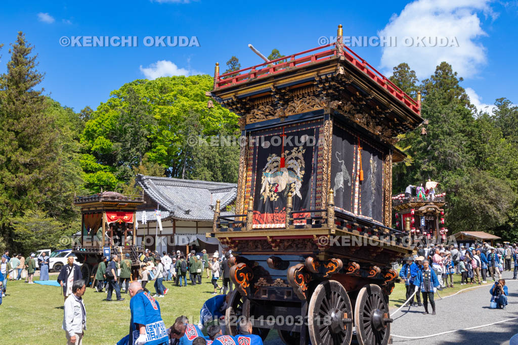 滋賀県　日野祭　本祭　清水町曳山（六徳）宮入