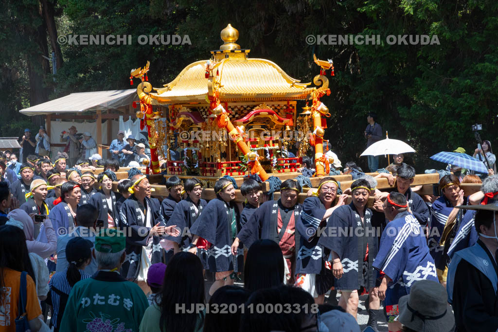 滋賀県　日野祭　本祭　渡御出発