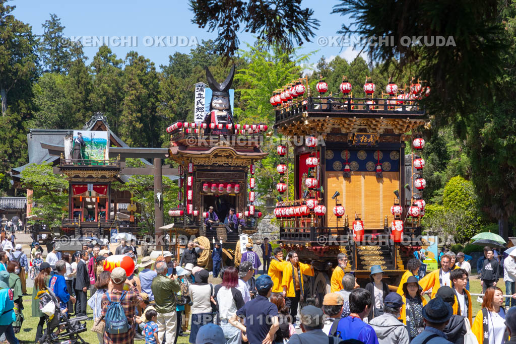 滋賀県　日野祭　本祭　今井町曳山（舞鶴社）引き取り