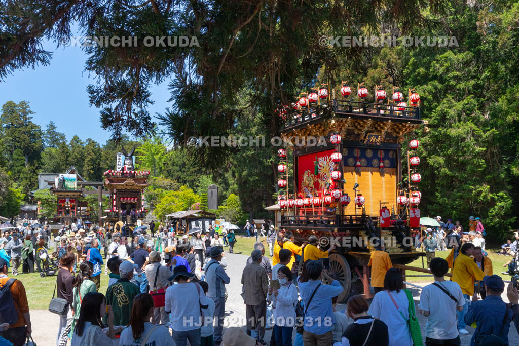 滋賀県　日野祭　本祭　今井町曳山（舞鶴社）引き取り