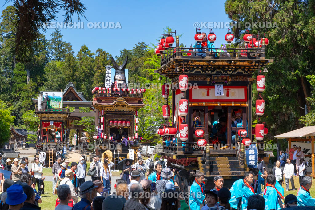 滋賀県　日野祭　本祭　双六町曳山（壽雙車）引き取り