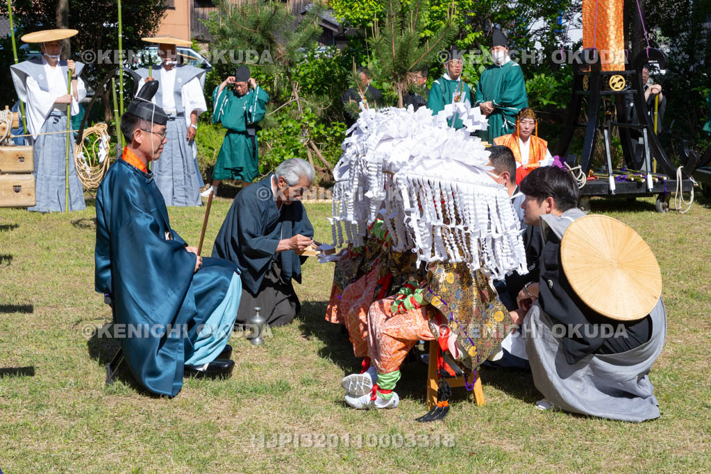 滋賀県　日野祭　本祭　還御盃の儀