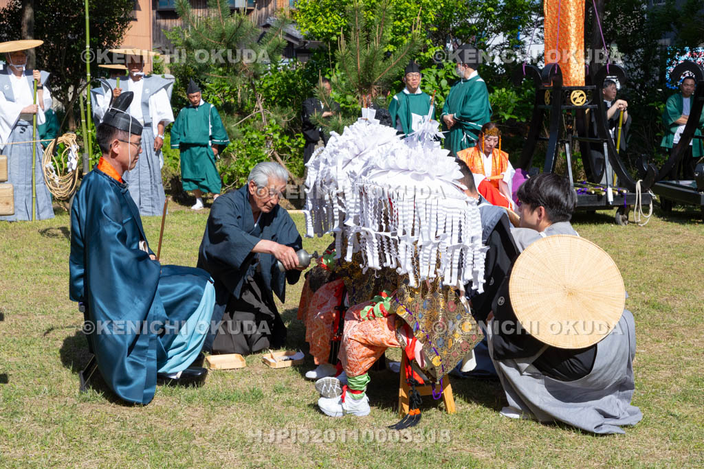 滋賀県　日野祭　本祭　還御盃の儀