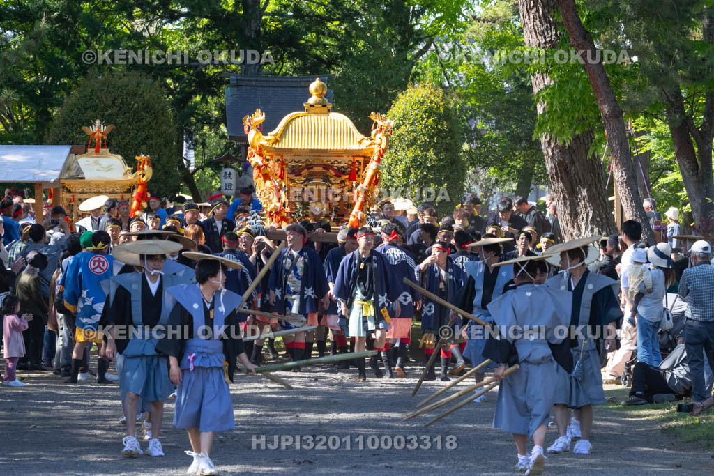 滋賀県　日野祭　本祭　還御出発