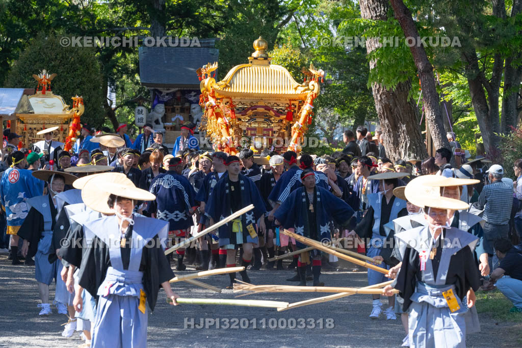 滋賀県　日野祭　本祭　還御出発