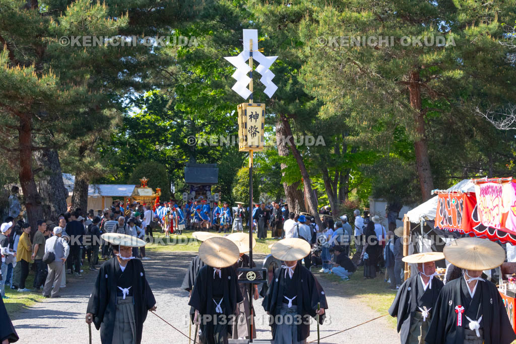 滋賀県　日野祭　本祭　還御出発　神幣