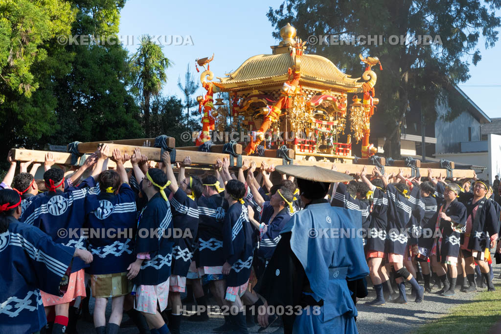 滋賀県　日野祭　本祭　還御宮入　差上げ