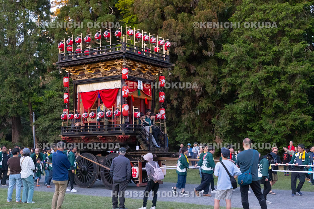 滋賀県　日野祭　本祭　南大窪町曳山（南壮社）引き取り