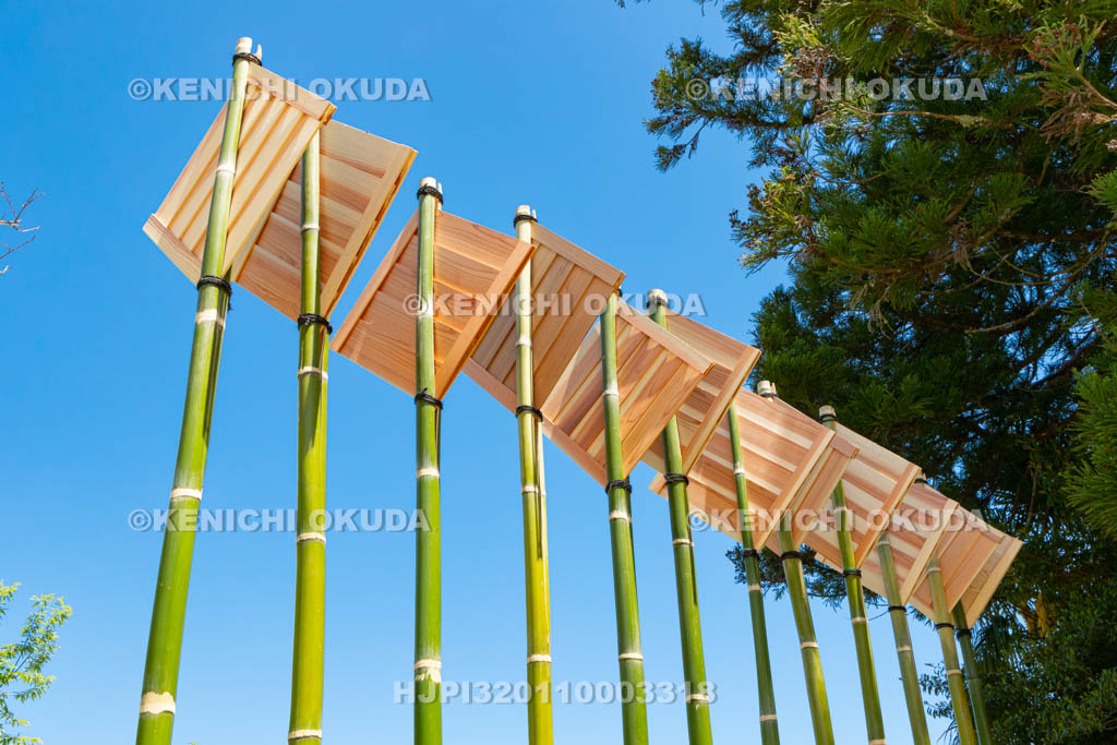 滋賀県　大荒比古神社　七川祭　奴振り（的練り）の的